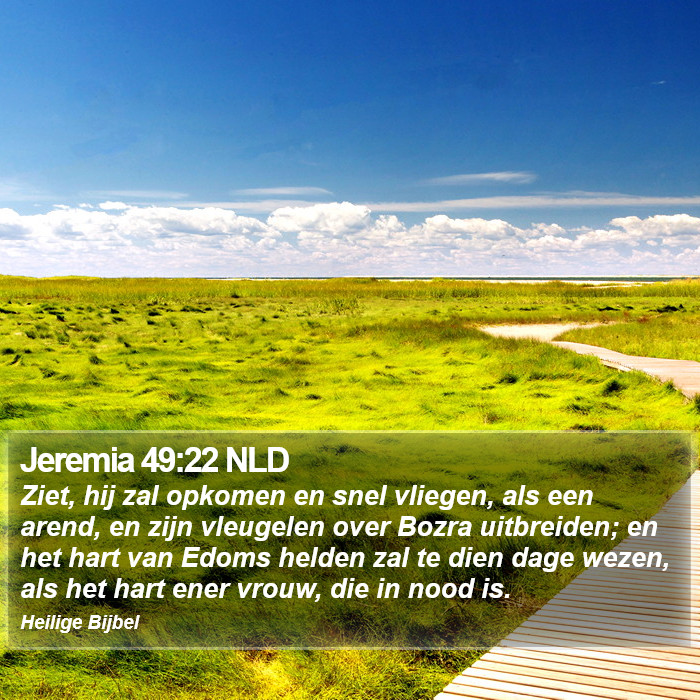 Jeremia 49:22 NLD Bible Study