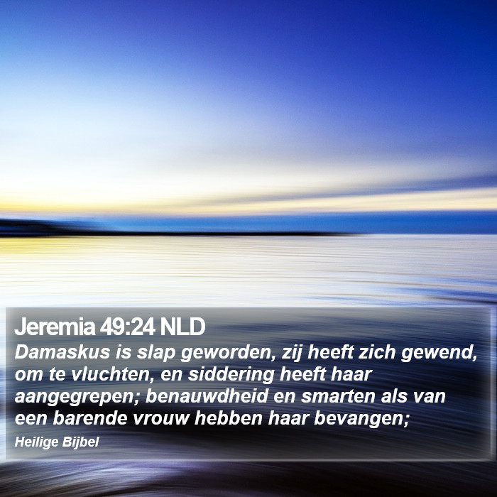 Jeremia 49:24 NLD Bible Study