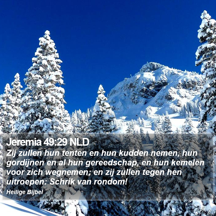 Jeremia 49:29 NLD Bible Study