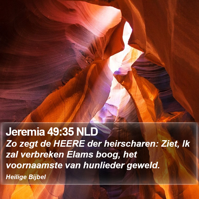 Jeremia 49:35 NLD Bible Study
