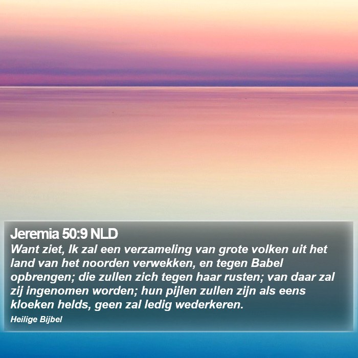 Jeremia 50:9 NLD Bible Study
