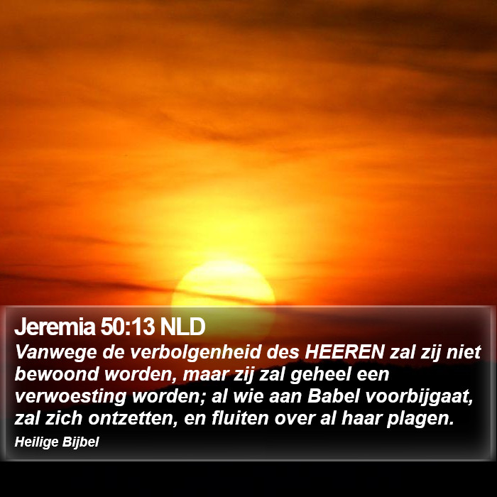 Jeremia 50:13 NLD Bible Study