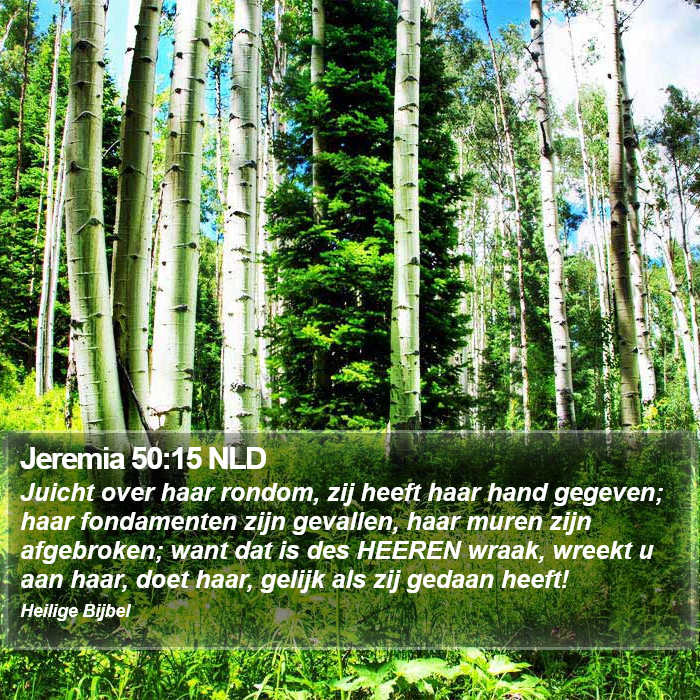 Jeremia 50:15 NLD Bible Study