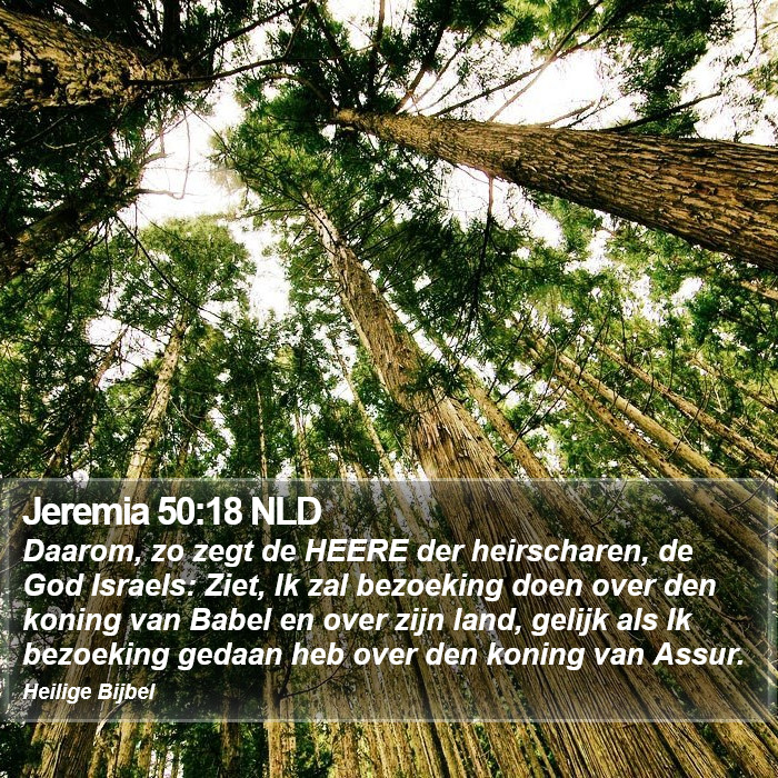 Jeremia 50:18 NLD Bible Study