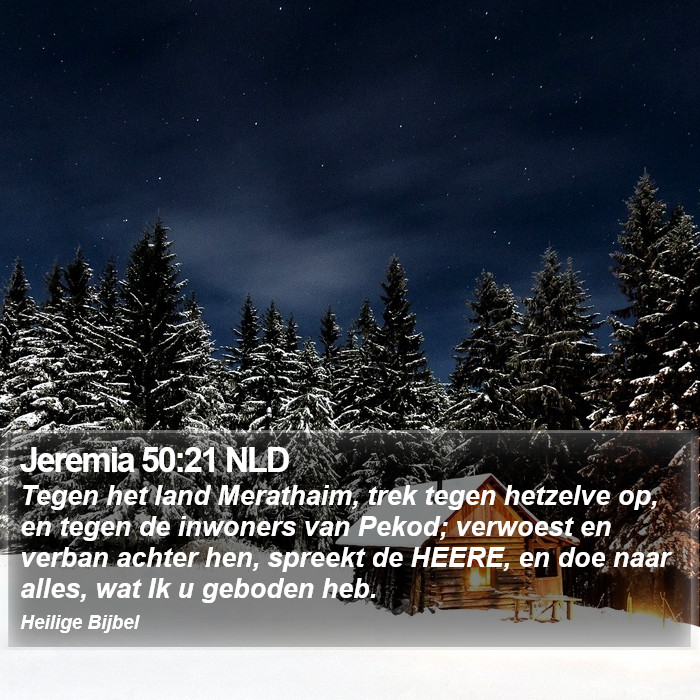 Jeremia 50:21 NLD Bible Study