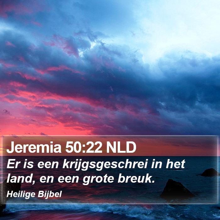 Jeremia 50:22 NLD Bible Study