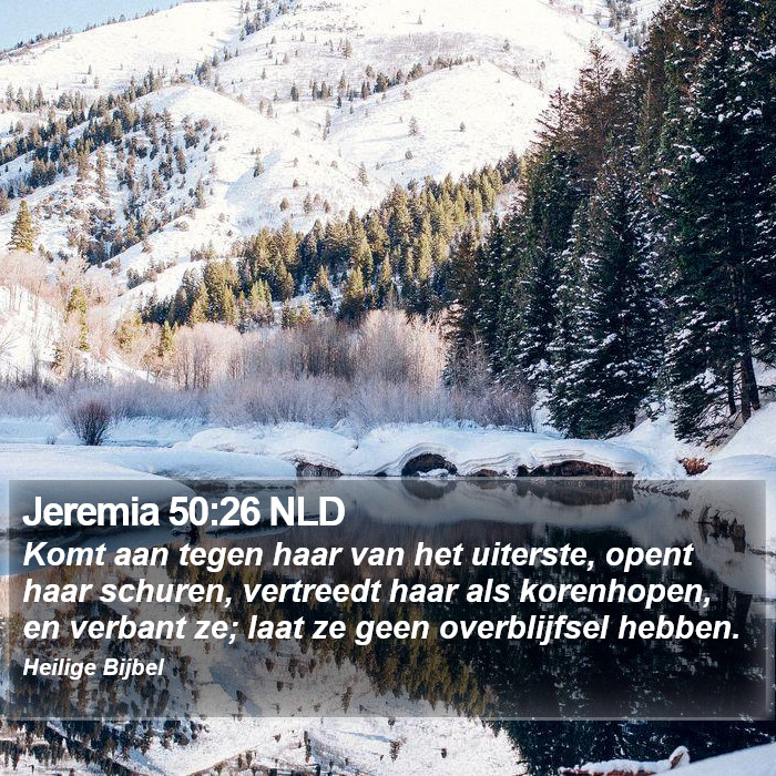 Jeremia 50:26 NLD Bible Study