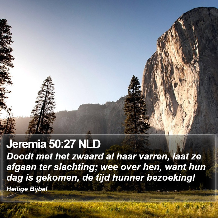 Jeremia 50:27 NLD Bible Study