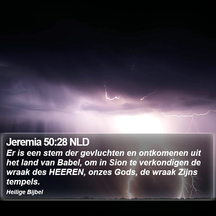 Jeremia 50:28 NLD Bible Study