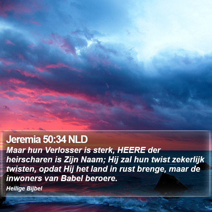 Jeremia 50:34 NLD Bible Study
