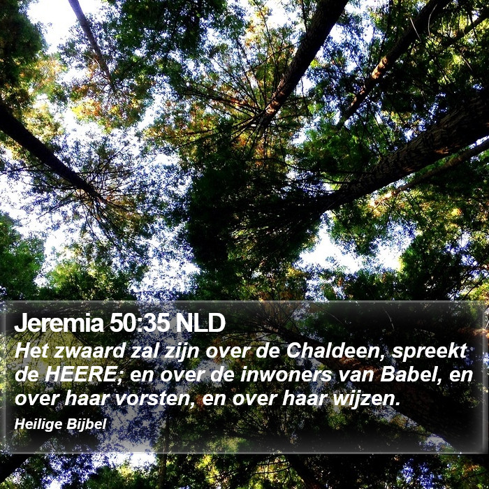 Jeremia 50:35 NLD Bible Study