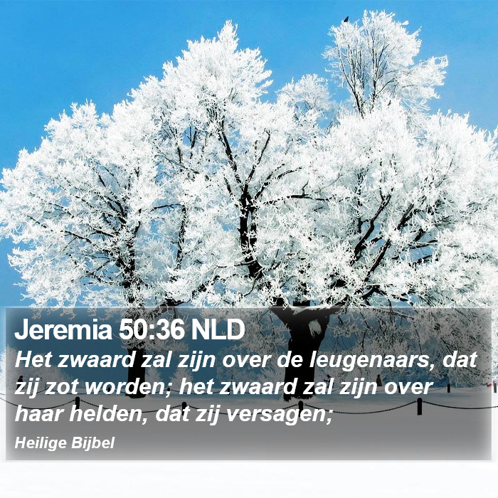 Jeremia 50:36 NLD Bible Study
