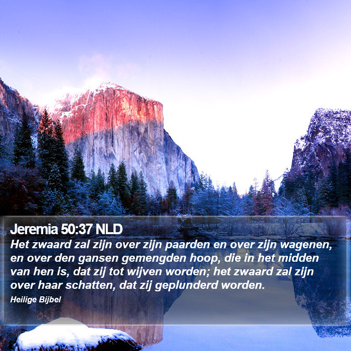 Jeremia 50:37 NLD Bible Study