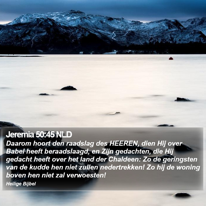 Jeremia 50:45 NLD Bible Study