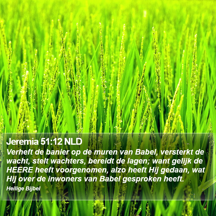 Jeremia 51:12 NLD Bible Study
