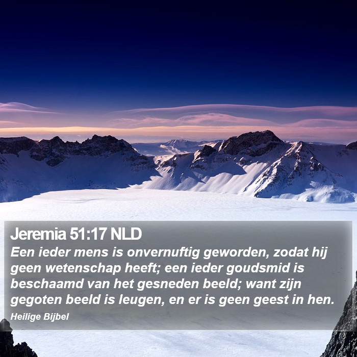 Jeremia 51:17 NLD Bible Study