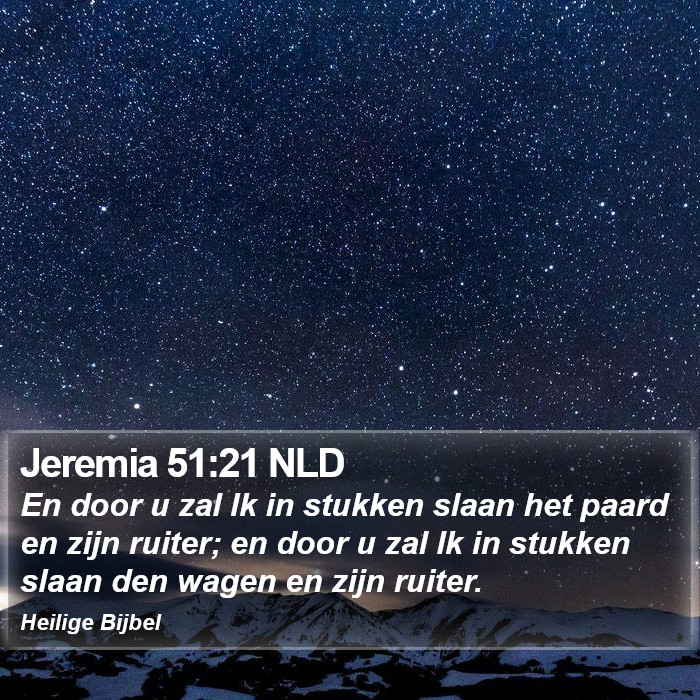 Jeremia 51:21 NLD Bible Study