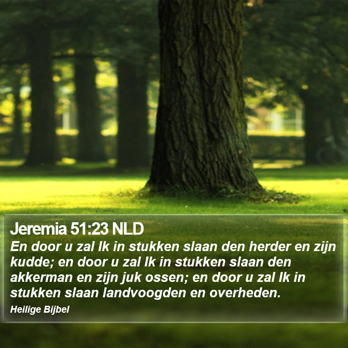 Jeremia 51:23 NLD Bible Study
