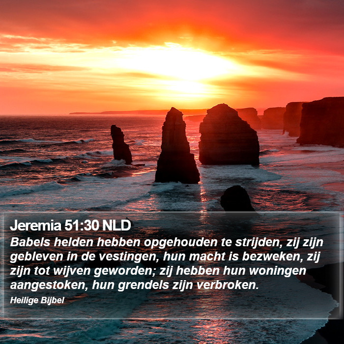 Jeremia 51:30 NLD Bible Study