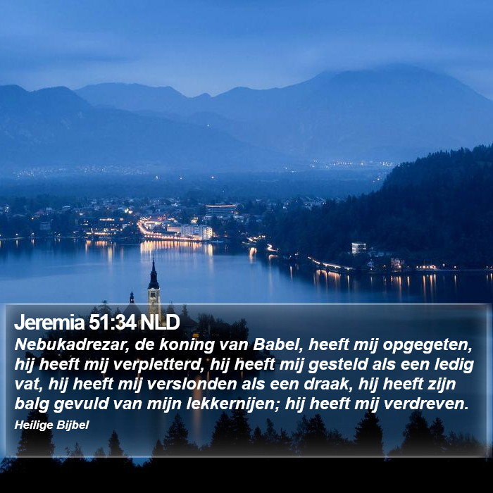 Jeremia 51:34 NLD Bible Study