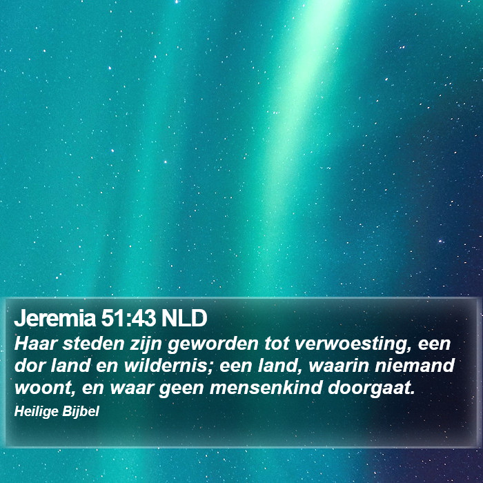 Jeremia 51:43 NLD Bible Study