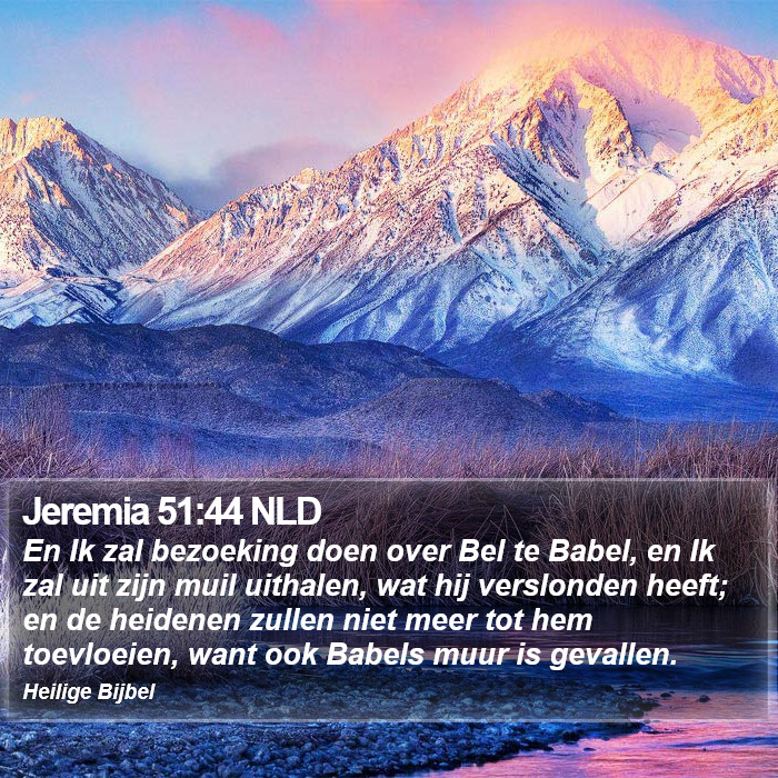 Jeremia 51:44 NLD Bible Study