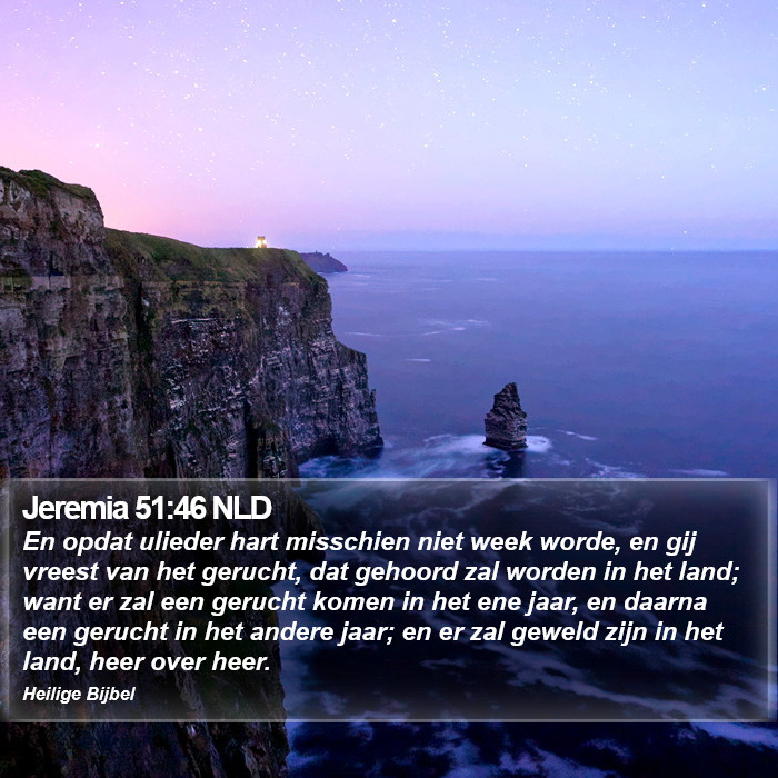 Jeremia 51:46 NLD Bible Study