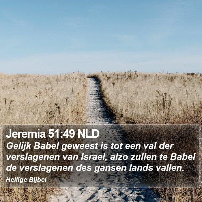 Jeremia 51:49 NLD Bible Study