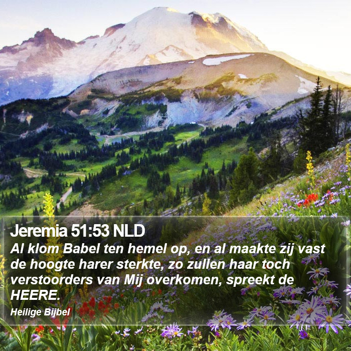 Jeremia 51:53 NLD Bible Study