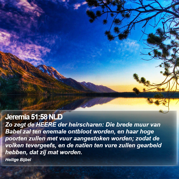 Jeremia 51:58 NLD Bible Study