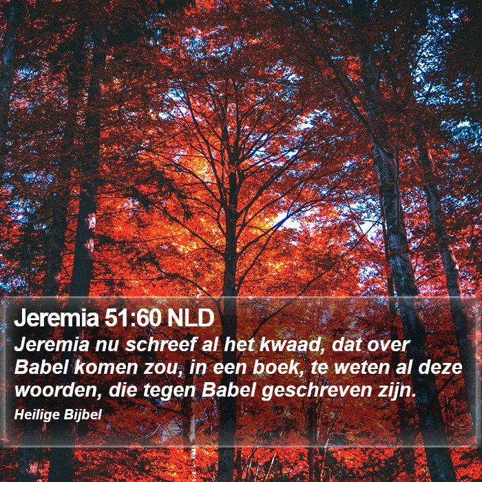 Jeremia 51:60 NLD Bible Study