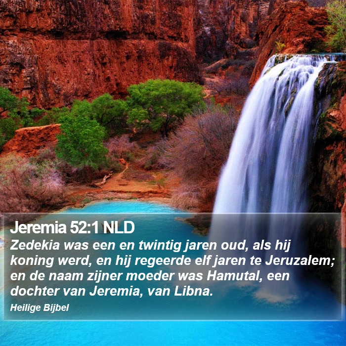 Jeremia 52:1 NLD Bible Study