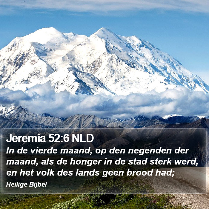 Jeremia 52:6 NLD Bible Study