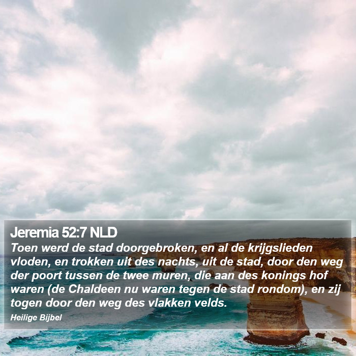 Jeremia 52:7 NLD Bible Study