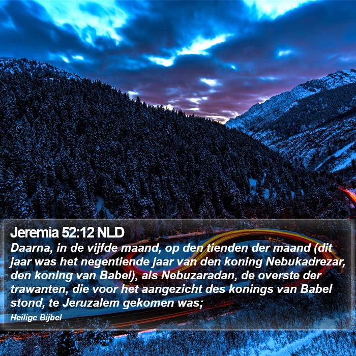 Jeremia 52:12 NLD Bible Study