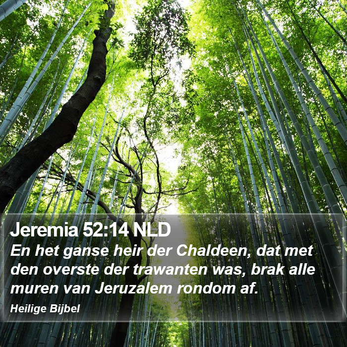 Jeremia 52:14 NLD Bible Study