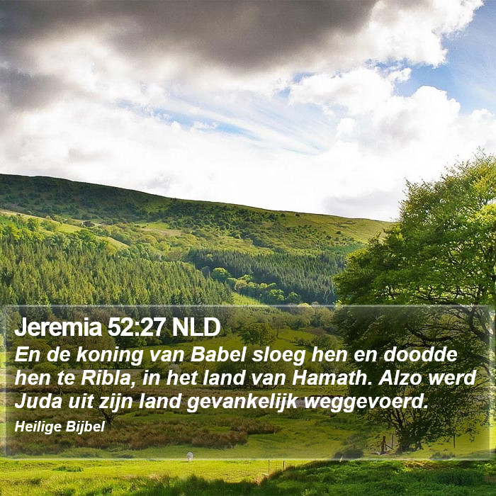 Jeremia 52:27 NLD Bible Study