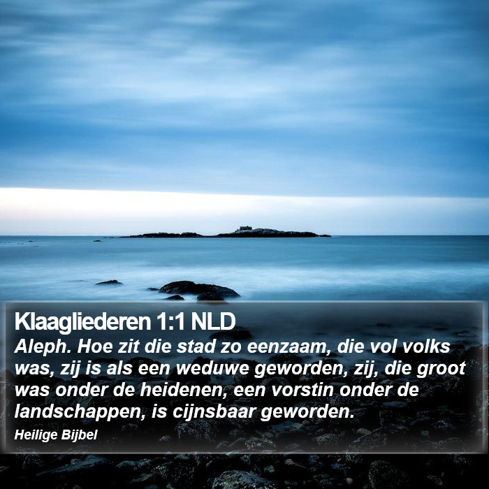 Klaagliederen 1:1 NLD Bible Study