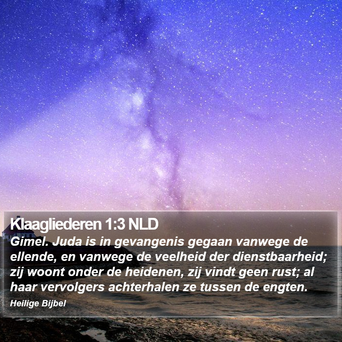 Klaagliederen 1:3 NLD Bible Study