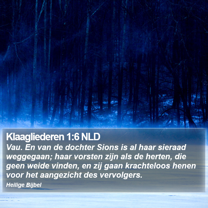 Klaagliederen 1:6 NLD Bible Study