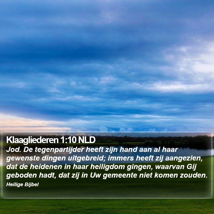 Klaagliederen 1:10 NLD Bible Study