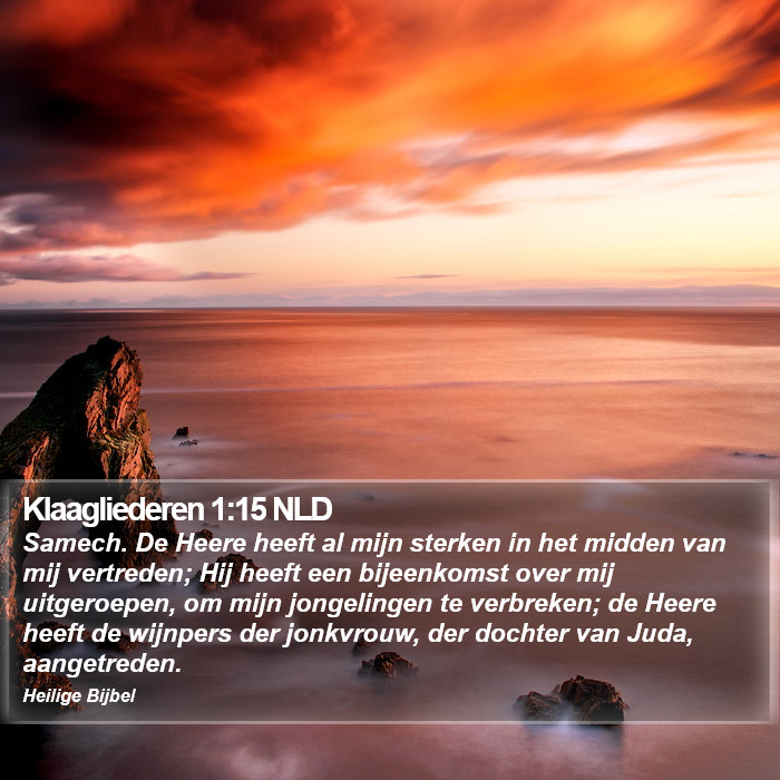 Klaagliederen 1:15 NLD Bible Study