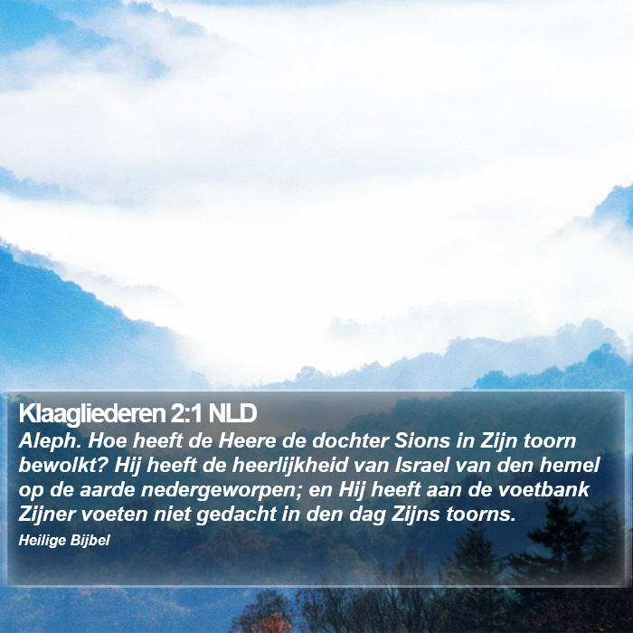 Klaagliederen 2:1 NLD Bible Study