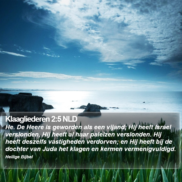 Klaagliederen 2:5 NLD Bible Study