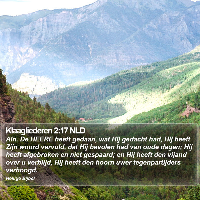 Klaagliederen 2:17 NLD Bible Study