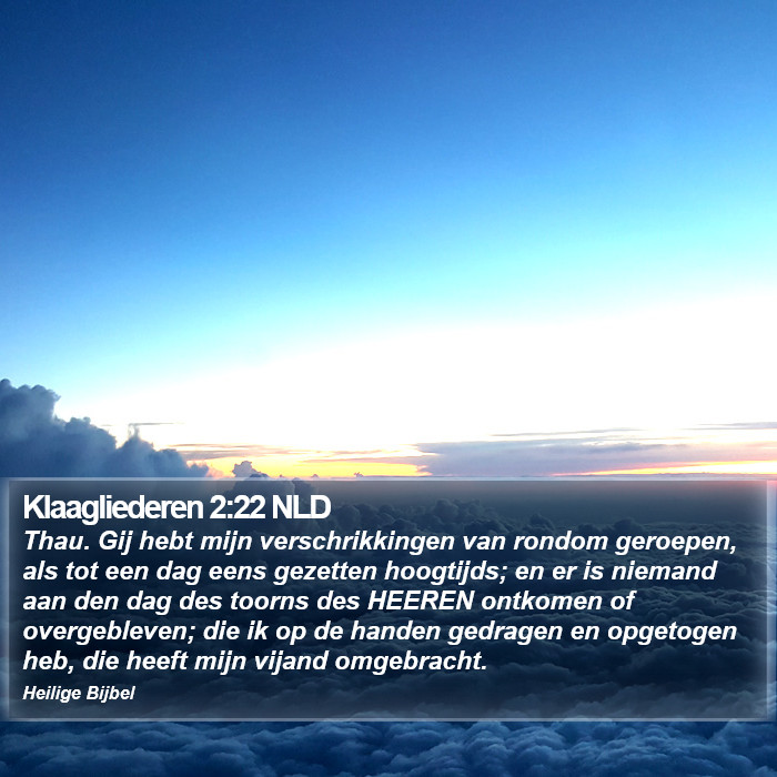 Klaagliederen 2:22 NLD Bible Study