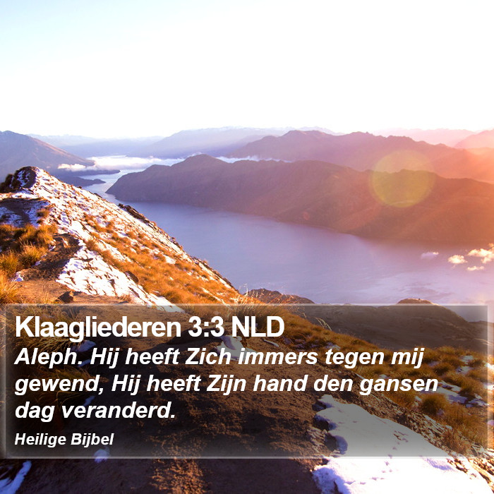 Klaagliederen 3:3 NLD Bible Study