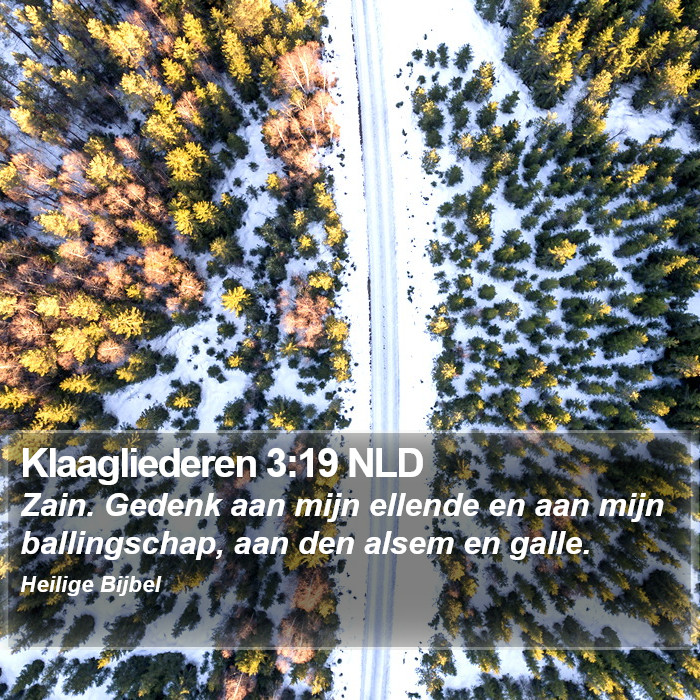 Klaagliederen 3:19 NLD Bible Study
