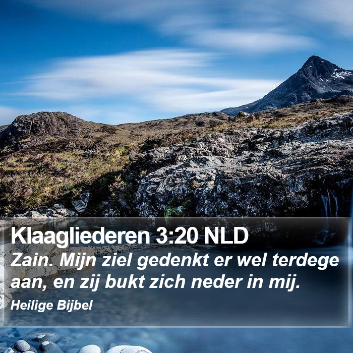Klaagliederen 3:20 NLD Bible Study