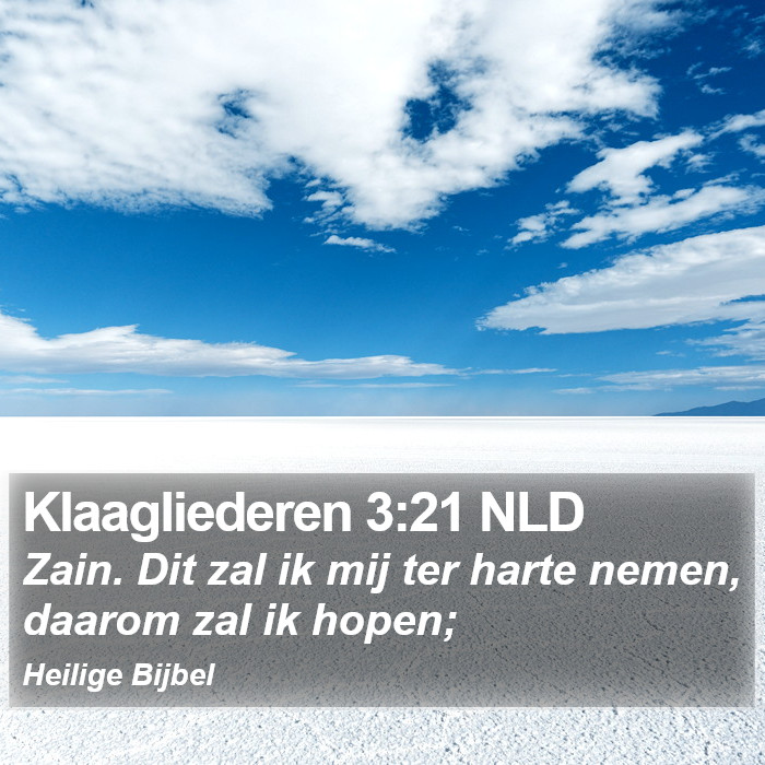 Klaagliederen 3:21 NLD Bible Study